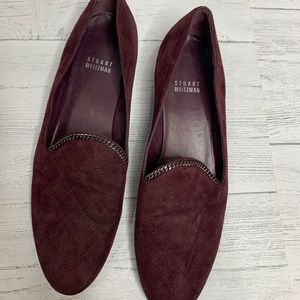 Stuart‎ Weitzman Hallmark Chain Loafer maroon